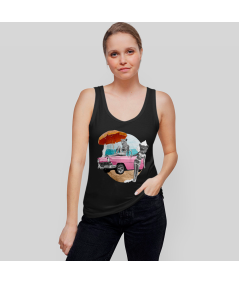 Camisetas de Tirantes Mujer Felinos Playeros