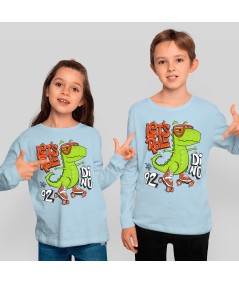 Camiseta Niños Manga Larga Dinosaurio