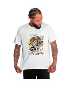 Camiseta Hombre Manga Corta Tigre
