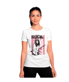 Camiseta Manga Corta Mujer Rock